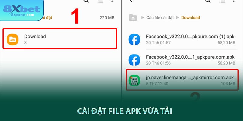Tải App 8xbet: Hướng Dẫn Cài Đặt Cho IOS & Android 13 Cài đặt file APK 8xbet vừa tải